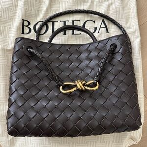 NEW Bottega Veneta Dark Brown Woven Shoulder Bag